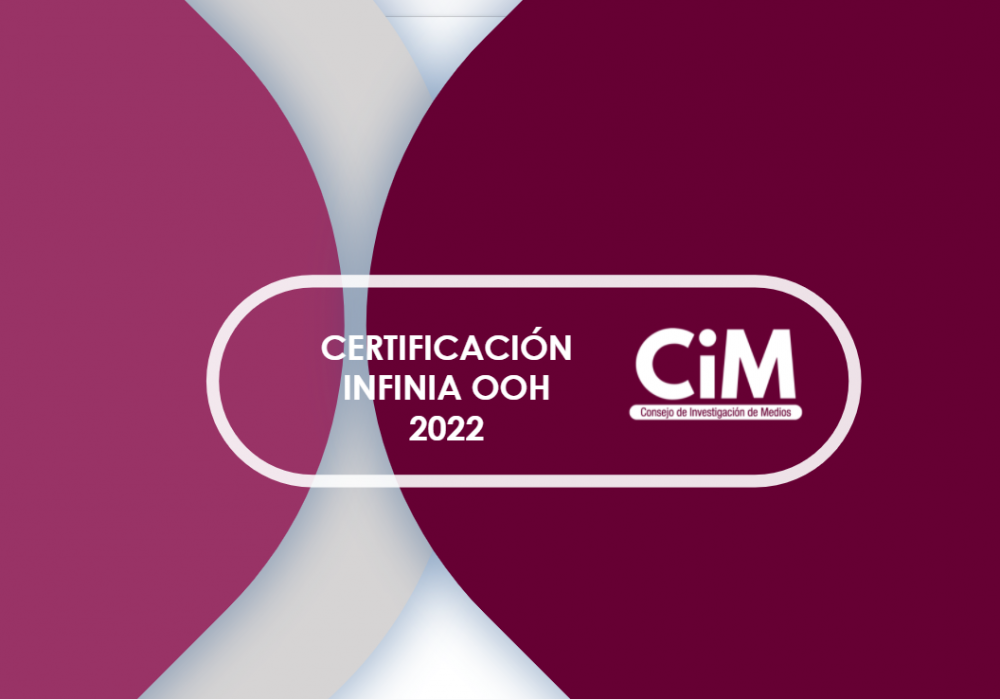 Infinia OOH certified by CIM as an OOH audience measurer